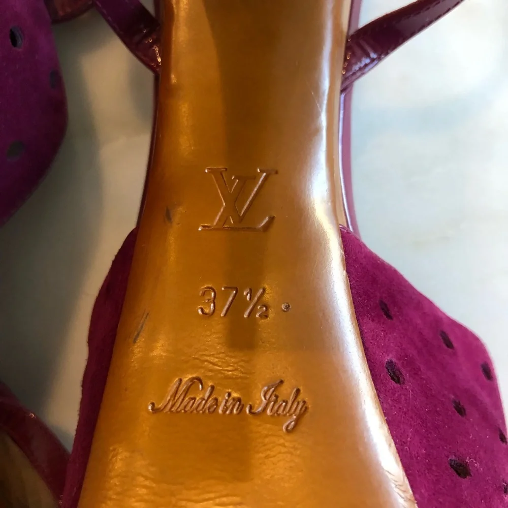 Louis Vuitton Rita Sandal 8cm 37.5 Framboise - Picture 10 of 16